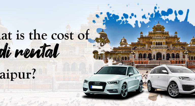 What is the cost of Audi rental in Jaipur?