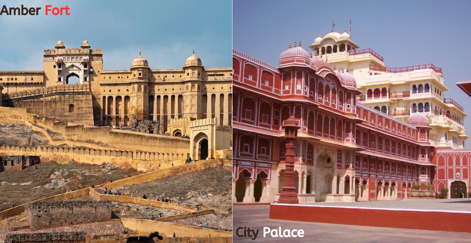 Amer fort and city palace